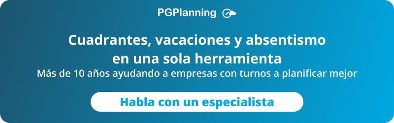 Cuadrantes, vacaciones y absentismo en una sola herramienta