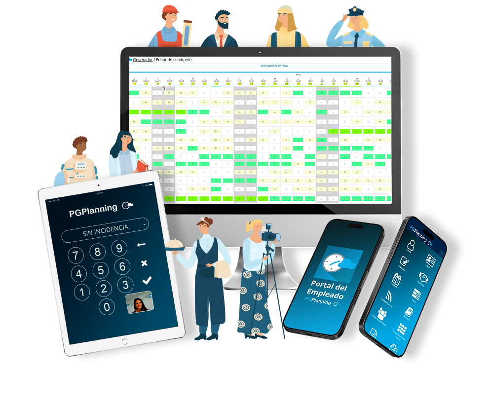 Pgplanning – Imagen Cabecera Escritorio programa turnos de trabajo