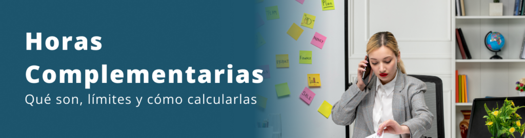 Mujer intentando calcular las horas complementarias
